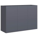 vidaXL Plantekasse antrasitt 120x40x80 cm kaldvalset stål