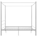 vidaXL Himmelsengeramme hvit metall 180x200 cm