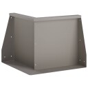 vidaXL Støttemur 2 stk. 50 x 50 x 40 cm Cortenstål Rusten