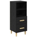  Serviesskap Svart eik 34 x 34,5 x 90 cm Konstruert tre