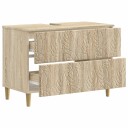 vidaXL Baderomsvaskeskap DELFT Sonoma eik 82 x 41 x 59 cm