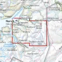 Calazo förlag Høyfjellskart Narvik: Rombakstøtta, Skjomtinden & Storsteinsfjellet 1:25.000 OneSize, NoColour