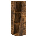 vidaXL Sidehylle Røkt eik 33 x 32 x 100,5 cm Konstruert tre