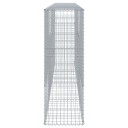 Gabionkurv med deksel 400x50x150 cm galvanisert jern