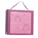 My Teddy Giftbox Comforter & Small Rabbit Rosa 28-NBPG-1