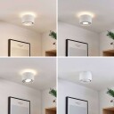 Arcchio Talima LED-taklampe, rund, hvit