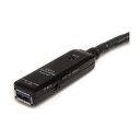 StarTech.com USB3Aaext5M USB-kabel 5 M USB 3.2 Gen 1 (3.1 Gen 1) USB A, svart