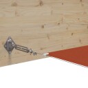 vidaXL Vertikal markise terrakotta 140x600 cm oxford stoff