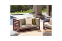2 sitssoffa Beliani Trani Ljus trä/grått/beige Brown\|\|Grey\|\|Beige  