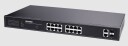 Vivotek Aw-Gel-205A-260 Poe-Bryter, 16Xge Poe + 2Xge Utp + 2Xge Sfp