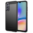 Samsung Galaxy A05s Børstet TPU Deksel Karbonfiber Svart
