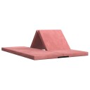 vidaXL Sammenleggbar sofabed 140 x 67 x 15 cm Rosa