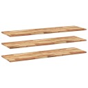 vidaXL Flytende hyller 3 stk 140x40x2 cm oljebehandlet heltre akasie