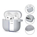 Tech Protect Silicone Hook Case for AirPods 4 Grey