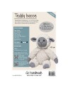 Teddy basse hvit grå hekle kit