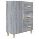 vidaXL Skjenk grå sonoma 69,5x34x90 cm konstruert tre