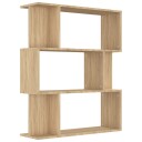 vidaXL Bokhylle/Romdeler sonoma eik 80x24x96 cm sponplate
