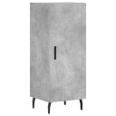 vidaXL Skjenk betonggrå 34,5x34x90 cm konstruert tre