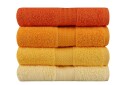 Hobby Håndkle 50x90 cm 4 pk   Gul/Oransje