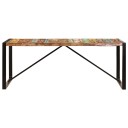 vidaXL Spisebord 200x100x75 cm gjenvunnet heltre