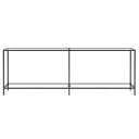 vidaXL Konsollbord gjennomsiktig 220x35x75,5 cm herdet glass