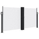  Uttrekkbar sidemarkise hvit 120x600 cm 4004601