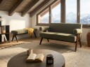 2 seters sofa Tamre   Grønn/Mørkebrun
