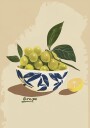 Bowl of Grapes Plakat / 50x70cm