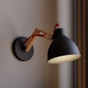 Lamkur Vegglampe Skansen justerbar trearm svart