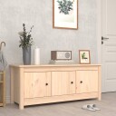vidaXL Skoskap 110x38x45,5 cm heltre furu