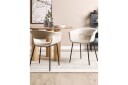 Sett med 2 spisestoler Elma - Beige, svart