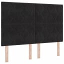  Svart Diamantdott Design Sengegavl 140 cm Fløyel