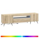 vidaXL LED TV skap Sonoma eik Konstruert tre