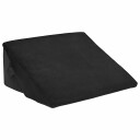 vidaXL Vinkeldyne Svart 55 x 55 x 26 cm Minnefoam