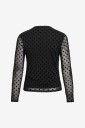 Vila - Bluse Virikke L/S Funnel Neck Top - - Svart