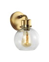 Visual Comfort Clara 1   Light Sconce Brass