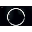 MEPAzero betjeningsplate, 2-delt, svart, utenpåliggende/flat black