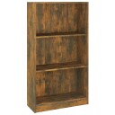 vidaXL Bokhylle r?kt eik 60x24x109 cm konstruert tre