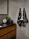 Zone Håndkle   100% bomull   Zone Denmark Sauna   Stripet Black