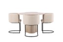 Venture Home Olivia Spisegruppe 110 cm Rund med 4 Simrishamn Stoler Whitewash