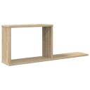 vidaXL Flytende hyller Sonoma eik 80 x 15 x 30 cm Konstruert tre