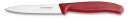 Victorinox Grønnsaks- og Skrellekniv Spiss 10 cm Nylonhåndtak Rød