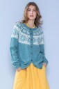 Dale Garn 382 06 Q Symre Lys Sjøgrønn Kofte