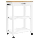  Kjøkkenvogn MONZA 60x40x90 cm heltre furu 376096