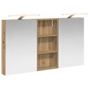  Baderomsskapsett 3 pcs 110 x 10,5 x 60,5 cm Konstruert tre