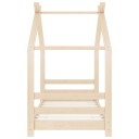 Sengeramme for barn heltre furu 70x140 cm - natur