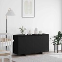  Serviesskap Svart 135 x 41 x 69 cm Konstruert tre