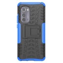 Anti-Slip Motorola Edge (2022) Hybrid-deksel med Stativ Blå / Svart