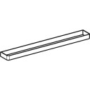 GEBERIT håndkletørker 422x49x19mm til servantskap aluminium krom