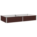 vidaXL Hevet Hagebed Brun 160 x 80 x 24 cm kaldvalset stål